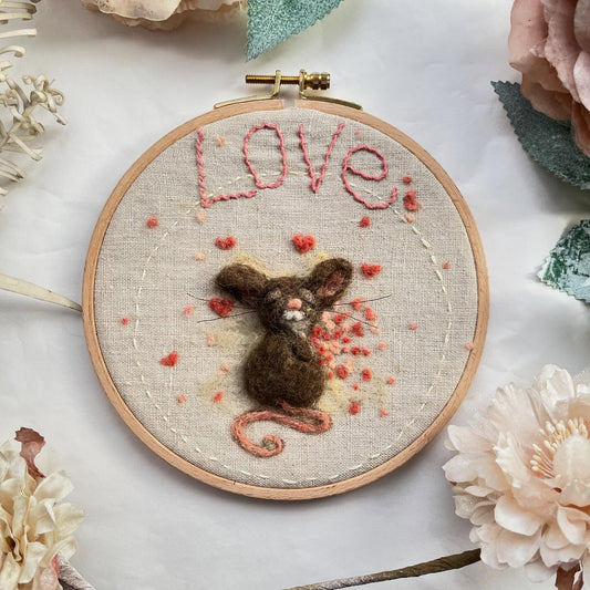 A wall hanging decor of love in Valentine times