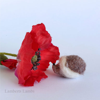 Miniature Needle felted Hedgehog, Felted Hedgehog