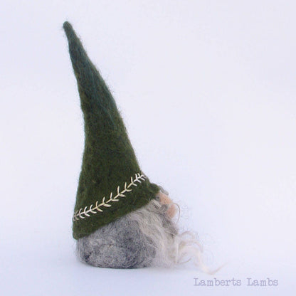 Needle Felted Scandinavian Gnome  Nordic Gnome Felted Tomte  Wool Nisse